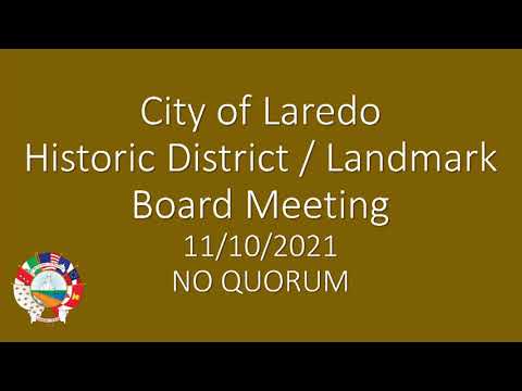 Historic Board Committee Meeting NO QUORUM 111021