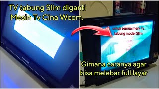 Download lagu ADA CARANYA SENDIRI || Mesin Tv cina ke Tv tabung Slim mp3
