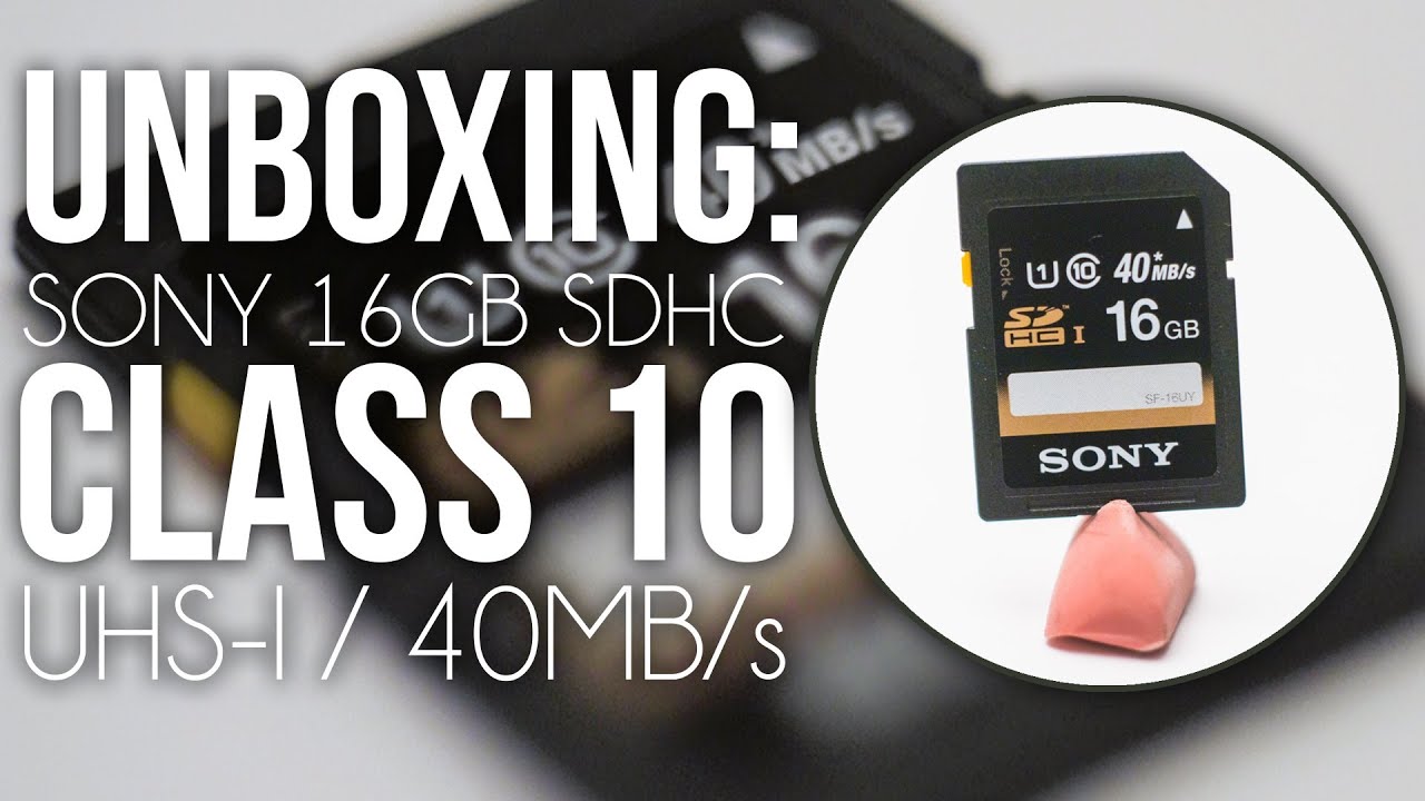 Карта памяти Sony SD 16Gb, Class 10 UHS-1 (40Mb/s) SF16UY 