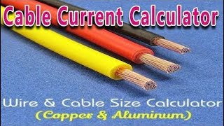 How To Calculate aluminium and Copper Cable Current Carrying Capacity In Tamil