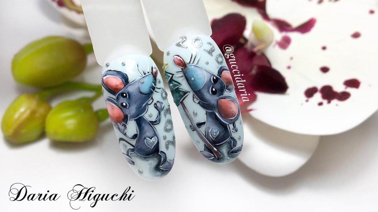 Мышки! Быстрый Дизайн Ногтей!