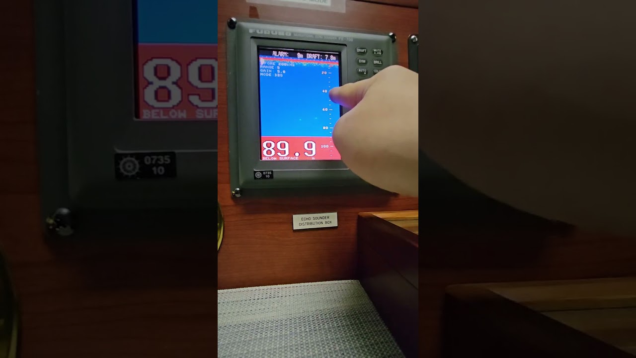 SIRE 2.0 HACKS! How to perform Shallow Water Depth Alarm test of Echo Sounder FURUNO FE-700