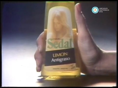 Comercial del shampoo antigrasa Sedal, Argentina año 1981