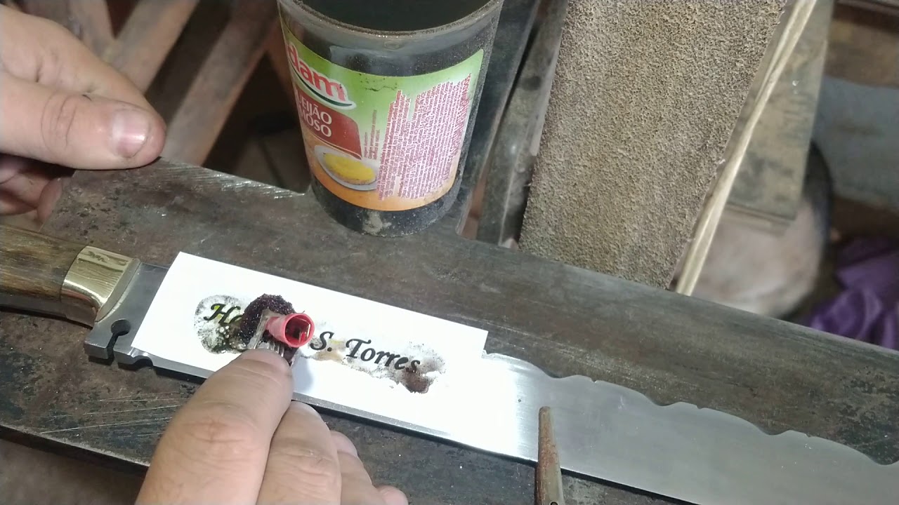 Watch Now Como marcar o nome do cliente nas facas Como marcar o nome do cliente nas facas