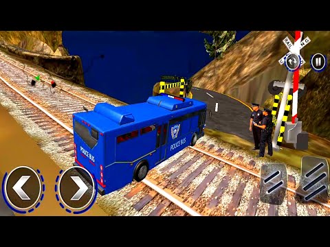 Offroad US Police Bus 2021 Criminal Transport Game || US Police Bus Mountain Driving Simulator
