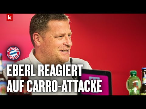 Eberl zur Carro-Attacke und Tah: "Schade, dass wir jetzt so ein Thema haben" | FC Bayern PK
