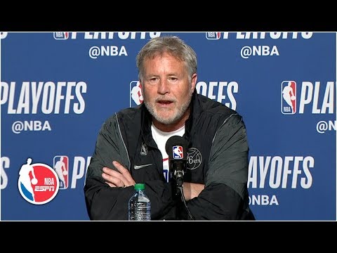 ブレット・ブラウンがシクサーズの残酷な第7戦敗退について語る｜2019年NBAプレイオフ (Brett Brown discusses Sixers' brutal Game 7 loss | 2019 NBA Playoffs)