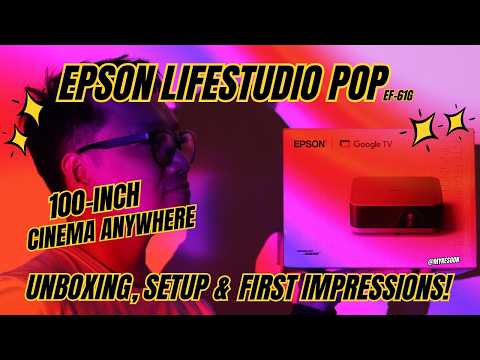 This Portable Projector is a BEAST! 📽️ 100-Inch Cinema Anywhere (Epson EF-61G)