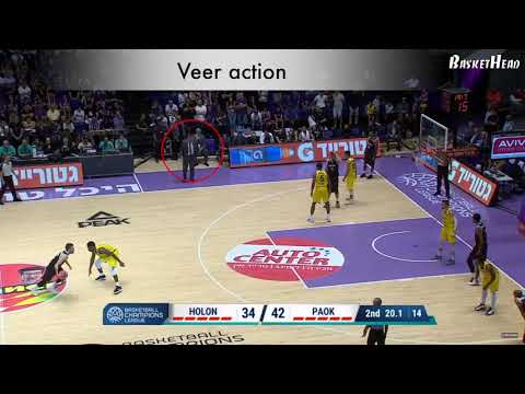 PAOK ΑΤΟ offensive play against Holon.