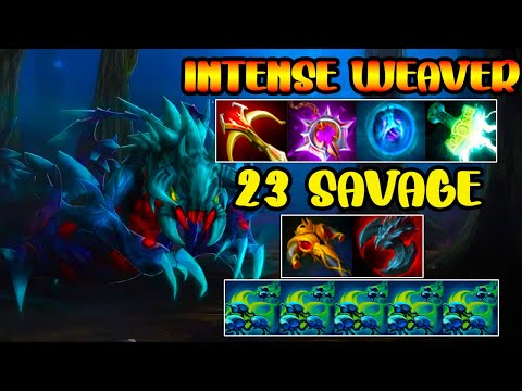 INSANE 23 SAVAGE - INTENSE CARRY WEAVER - BEST TEAM FIGHT - DOTA 2 GAMEPLAY