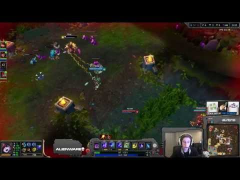 Bjergsen plays Lulu vs Soraka mid lane