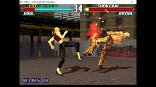Download lagu TEKKEN 3: Nina Williams Survival Mode Full Gameplay (PS1/Arcade) mp3