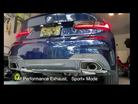 2021 BMW M340i Standard vs M Performance Exhaust Sound Comparison