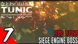 TUNIC Full Gameplay Walkthrough Part 7 - Siege Engine Boss(Red Rune) |Forest Fortress(NO COMMENTARY)