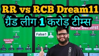 RR vs RCB Dream11|RR vs RCB Dream11 Prediction|RR vs BLR Dream11|