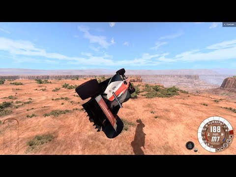 BeamNG Drive - FR 17 (F1) crash compilation at Utah