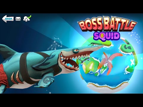 BRAWLHALLA MAKO SHARK VS COLOSSAL SQUID BOSS (BOSS BATTLE EVENT 2024) - Hungry Shark World