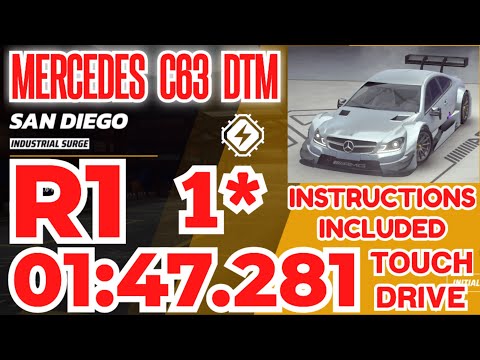 Asphalt Legends - MERCEDES BENZ C63 DTM Grand Prix | Round 1 | 1⭐ Touchdrive | Industrial Surge