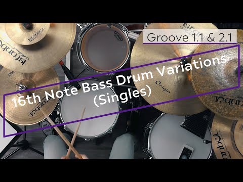 16th Note Bass Drum Variations (Singles) | Drum Lesson by Dennis Berg