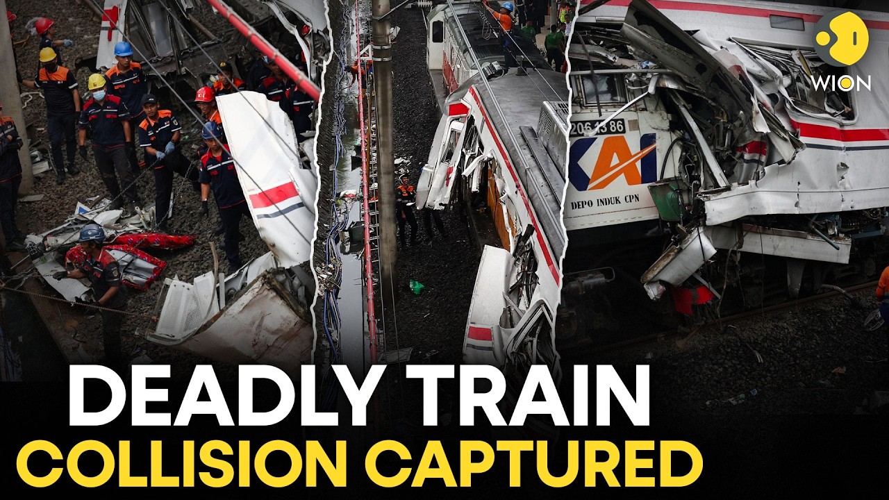 Indonesia Train Crash: MOMENT of Train Collision Captured, 14 Killed | WION Originals