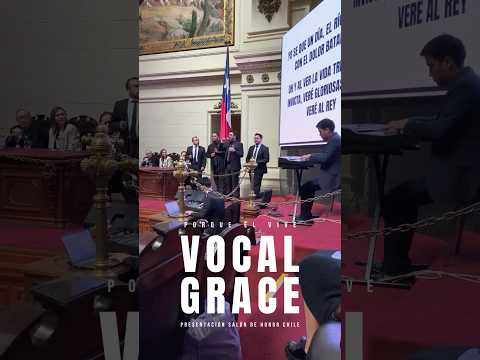 Vocal Grace cantando en el Salón de Honor #PorqueÉlVive