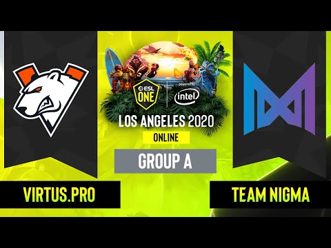 Dota2 - Team Nigma vs Virtus.pro - Game 2 - Group A - EU/CIS - ESL One Los Angeles