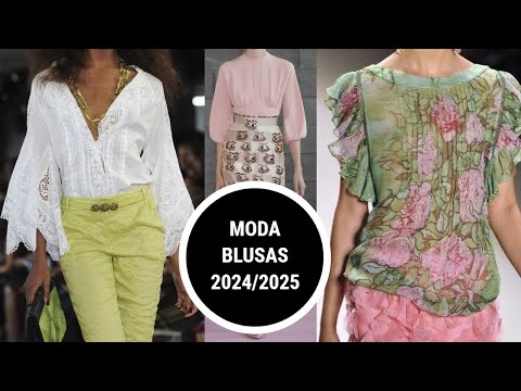 BONITAS Y ELEGANTES BLUSAS Y BLUSONES EN TENDENCIA DE MODA 2024 2025