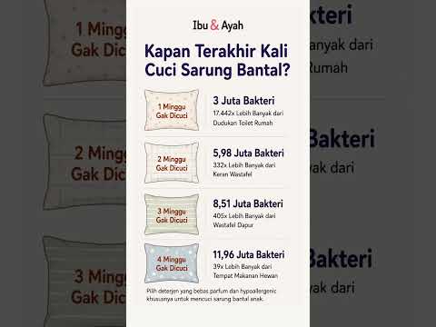 Kapan Terakhir Cuci Sarung Bantal Anak? Jawabannya Bikin Kaget #ibudanayah