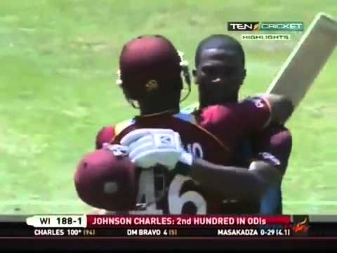 Johnston Charles 130 (111) Highlights 22 Feb 2013 vs Zimbabwe 1st ODI