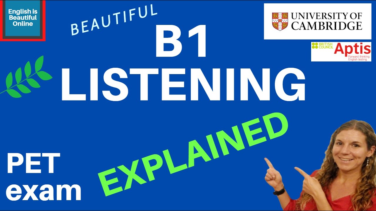 Cambridge PET Listening Test 2021 | EXAM STRUCTURE