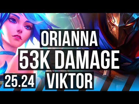 ORIANNA vs VIKTOR (MID) | 53K damage | KR Master | 25.24
