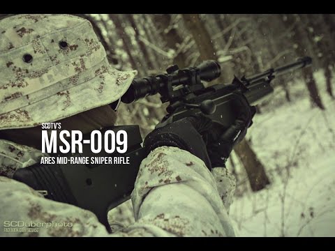 SCDTV - ARES Mid Range Sniper Rifle MSR 009 Airsoft Review