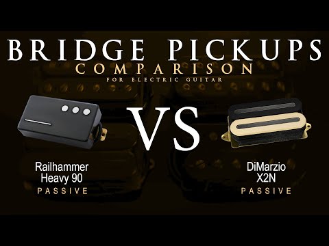 Railhammer HEAVY 90 vs DiMarzio X2N - Bridge Guitar Pickup Comparison Tone Demo