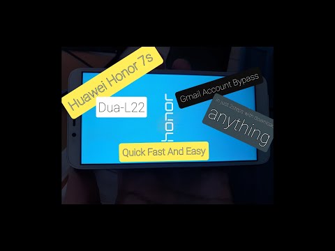 Huawei Honor 7s Dua-L22  Gmail account remove in just 2 steps