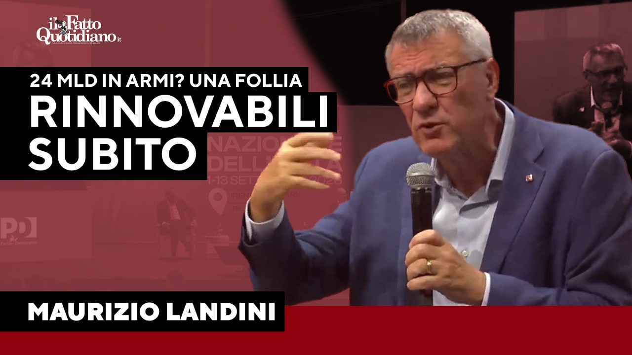 Landini contro il riarmo: “Spendere 24 miliardi per le armi è una follia”