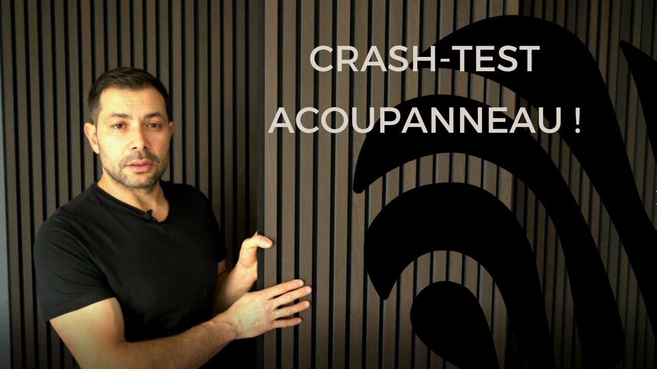 Panneau Acoustique En Tasseaux De Bois | Isolation Phonique | Crash-Test ACOUPANNEAU® | WOOD VIBE