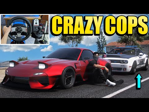 FiveM POLICE Chase With Steering Wheel Went BAD!