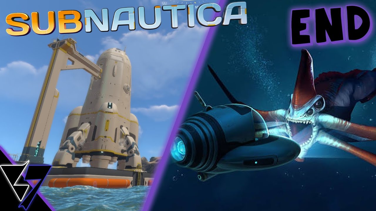 Subnautica - Part 16 - BUILDING THE ROCKET & ESCAPING PLANET 4546B! (+getting revenge on the reaper)