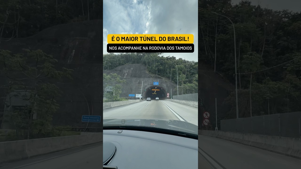 É O MAIOR TÚNEL DO BRASIL! NOS ACOMPANHE NA RODOVIA DOS TAMOIOS