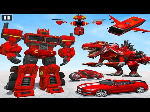 Dino Robot - Flying Bus Robot - Tree Robot Transformation - Android iOS Gameplay