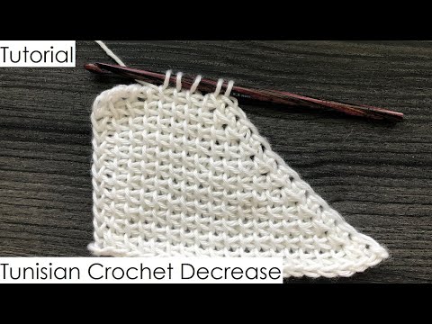 Tutorial Tunisian Crochet Decrease Tss2t
