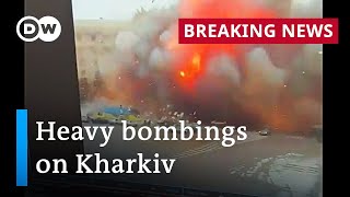 Vast 65 km Russian military convoy advances towards Kyiv | DW News