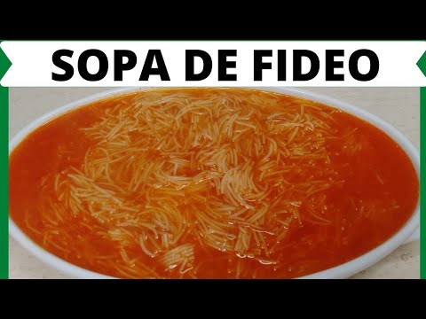 SOPA DE FIDEO | MIREYA COCINANDO