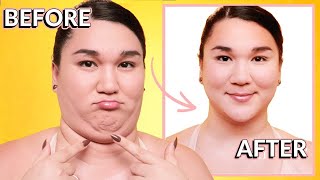 Contouring for Beginners⚡ How to Contour ROUND FACE. & DOUBLE CHIN (Easy Plus Size Makeup)