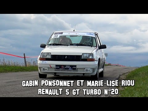 Rallye des Vallons Ardéchois 2022 - Renault 5 GT Turbo N°20 - Gabin PONSONNET et Marie-Lise RIOU