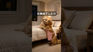 任務完了の日だワン🐶😴#Shorts #育児あるある #ダックス #AI犬 #ママ犬