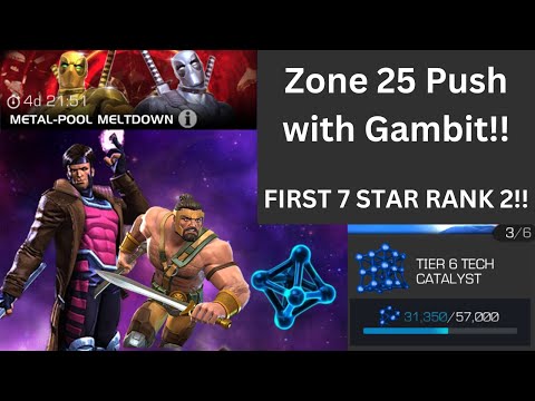 ZONE 25 PUSH WITH GAMBIT! First Rank 2 7 Star?