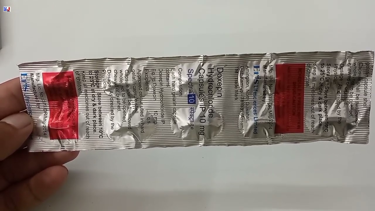Spectra 10 Capsule | Doxepin Hydrochloride Capsule ip 10 mg Uses | Spectra 10 mg Capsule Uses Hindi