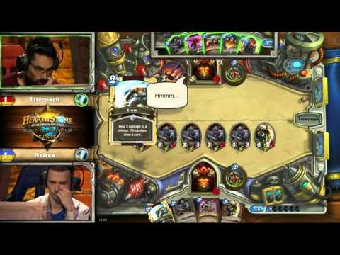 (RU) Повтор  Hearthstone European Championship 2015 Lifecoach vs Neirea parts 2