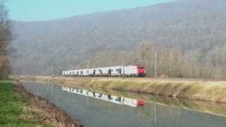 preview picture of video 'Trains dans la vallée du Doubs'